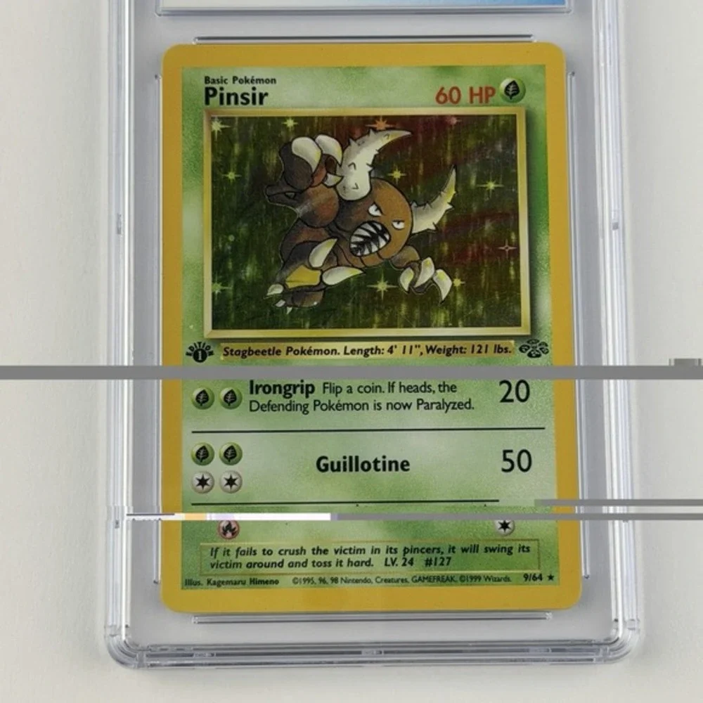 Pinsir‎ Holo 1st Edition 9/64 CGC 6.5 Blue Label TCG 1999 Pokemon Jungle Vintage